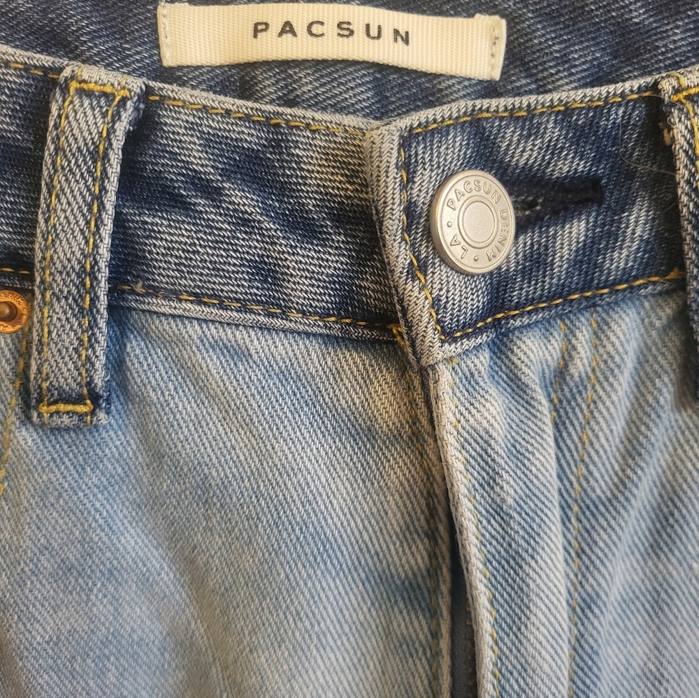 PacSun Women's Blue Two-Tone Jeans. Size 25 - Picture 7 of 16